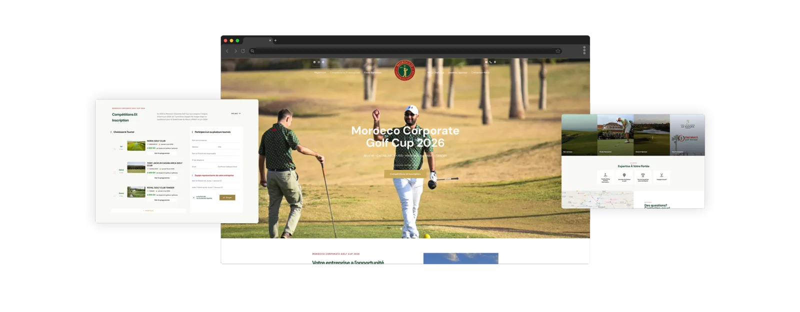 Site web Morocco Corporate Golf Cup
